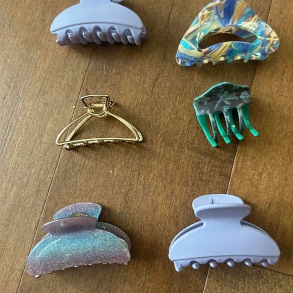 Assorted hair claw clips bundle